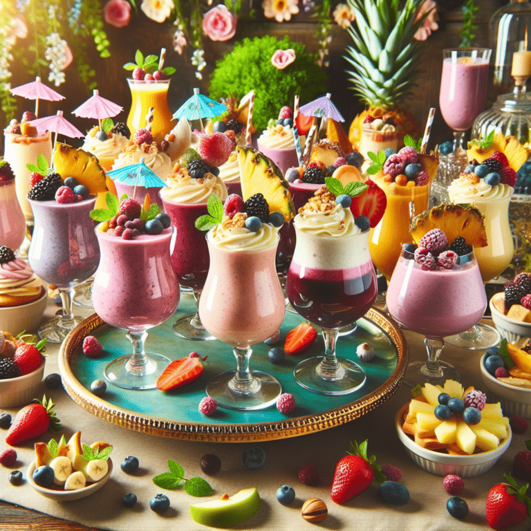 Dazzle Your Guests: Creative Smoothie Presentation Tips".